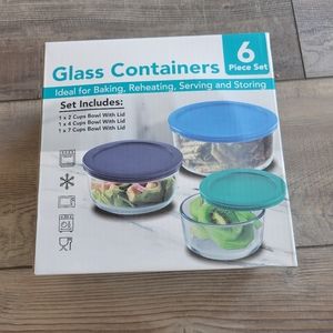 🍀Glass container set NEW!